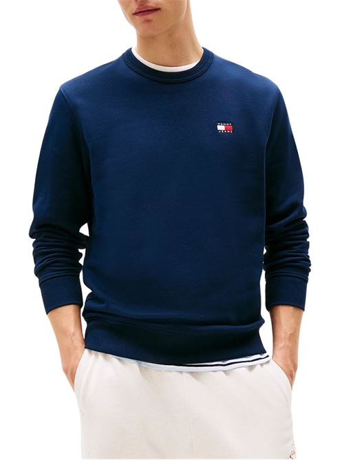 Felpa blu in spugna di cotone Tommy Jeans | DM0DM20660C1G